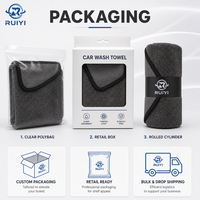 Serviette de lavage auto professionnelle en microfibre 850 GSM pour usage commercial – Vente en gros