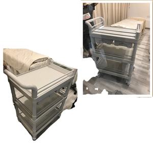 Chariot d'hôpital en plastique, chariot de pansement, chariot de salon de beauté, chariot de soins infirmiers, chariot à instruments, chariot d'équipement pour salon de coiffure, hôtel - Product Image 5