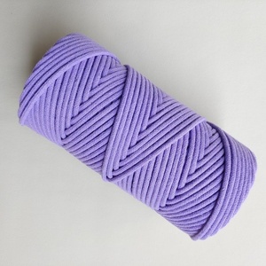 Cordón <span class=keywords><strong>de</strong></span> Macramé <span class=keywords><strong>de</strong></span> 4 mm, Cuerda <span class=keywords><strong>de</strong></span> Algodón Trenzada a Mano <span class=keywords><strong>para</strong></span> Bolsos y Decoración del Hogar, <span class=keywords><strong>Hilo</strong></span> <span class=keywords><strong>de</strong></span> Algodón Grueso - Product Image 3