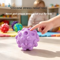 Balle anti-stress personnalisée en silicone pour adultes, jouet de contrôle des rongeurs, sensation TikTok, décompression ultime pour le bureau