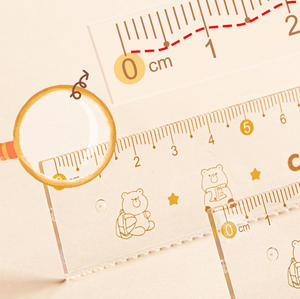 Règle de mesure géométrique à motifs de dessins animés, livraison rapide, longueur maximale 25 cm, autres nécessités quotidiennes - Product Image 6