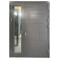 Porte d'entrée principale en aluminium à double battant, isolation phonique, portes d'entrée commerciales pour patio