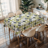 Nappe Jacquard Tissée Premium RNPT à Motif Traditionnel, Rouleau en Gros, avec Support PVC/PU, Anti-Huile, Imperméable, Jetable, Anti-Rayures