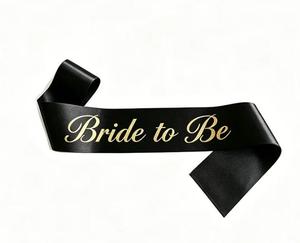 HOOJOKER Stampa in lamina d'oro a forma di cervo natalizio 160*9.5cm per Sfilata di Natale, Laurea, Ballo di fine anno, Festa, con scritta 'Ride Bride Last Ones Standing Bride Groom Be' - Product Image 3