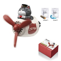 Nouvel Arrivage Diffuseur de Parfum pour Voiture Ours Pilote de Dessin Animé pour Sortie d'Air Automobile, Parfum Solide Décoratif, Désodorisant Automobile