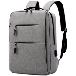 Men's <b>Backpack</b> Lightweight <b>Large</b> Capacity Breathable With Usb Port Business Travel Commuter Schoolbag Solid Color Soft Handle - Product Image 3