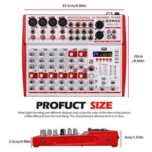 Mezclador de <span class=keywords><strong>audio</strong></span> de 12 canales USB para streaming, mezclador de <span class=keywords><strong>audio</strong></span> de buena oferta, popular, de gran oferta, en el momento de la llegada - Product Image 3