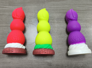 لعبة جنسية للبالغين من السيليكون السائل الناعم على شكل فراولة قابلة للارتداء، هزاز واقعي على شكل وحش فضائي لتحفيز نقطة G الشرجية - Product Image 6