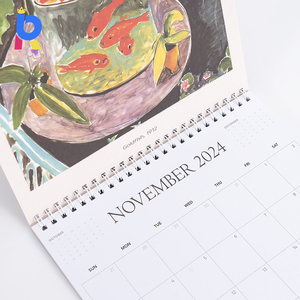 Calendrier mural grand format haut <span class=keywords><strong>de</strong></span> gamme, personnalisé et écologique pour la décoration intérieure, finition mate, fabricant, vente en gros, service d'usine - Product Image 4