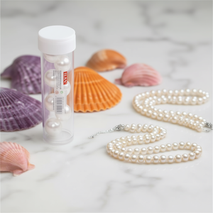 Ilan Abalorio Perle bianche da 14 mm per la creazione di gioielli 12 pezzi - Product Image 2