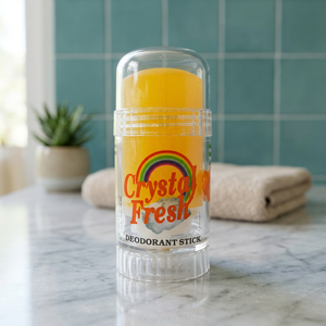 CRYSTAL FRESH, Proveedor de Tailandia, Desodorante Antitranspirante en Barra con Fragancia Bio R&D, Color Amarillo, Cúrcuma, 120 g. (TUN-T120) - Product Image 1