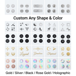 Etiqueta de Logo 3D Antiga Personalizada de Alta Adesão em Níquel, Adesivo Metálico Vintage Eletroplated para Mostrador de Relógio - Product Image 5