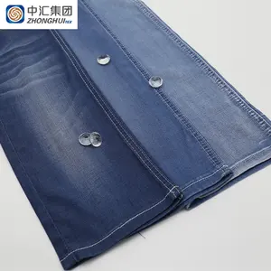 Factory Hot Sale Tencel Polyester Viscose Blend Twill Denim Fabric for Summer Jean Pants
