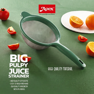 ANAX BIG PULPY STRAINER, passoire à mailles fines en acier inoxydable 304, filtre à jus, passoire avec poignée en plastique, pour la pâtisserie et la cuisine - Product Image 1