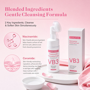 <span class=keywords><strong>Limpiador</strong></span> Facial de Niacinamida y Ceramida Personalizado Directo de Fábrica, Hidratación Profunda, Blanqueador e Iluminador - Product Image 4