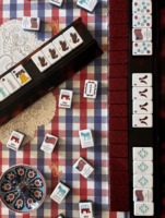 Les nouvelles tuiles de Mahjong américaines patriotiques en acrylique, 160 tuiles, pour 4 joueurs, jeu de luxe et élégant, cadeaux, produits de divertissement pour adultes