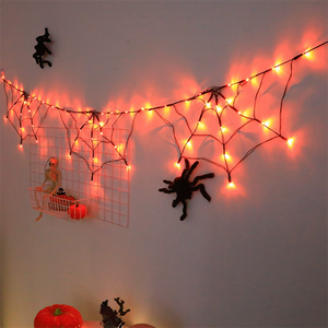 Halloween Spider Web Hanging Decoration LED Light String Ghost Festival Indoor Wall Horror Atmosphere Lights IP44 Waterproof - Product Image 3
