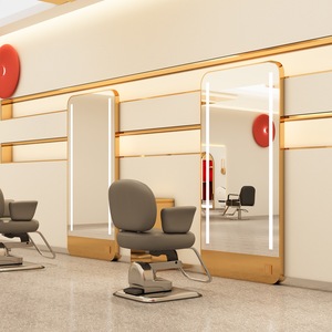 Mueble de Salón de Belleza y Peluquería Jincheng de Alta Calidad con Espejo LED y Lámpara de Lujo - Product Image 6