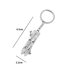 Vente chaude <span class=keywords><strong>Ski</strong></span> Board Porte-clés Anneaux pour Argent Plaqué Métal Artisanat <span class=keywords><strong>Ski</strong></span> Porte-clés À La Main Qualité <span class=keywords><strong>Ski</strong></span> Porte-clés - Product Image 2