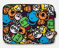 Modische Moderne Einfache Leichte Kinder-Cartoon-Kunst Bedruckte Polyester Zweiwege-Gummi-Reißverschluss Wasserdichte Outdoor-Jacke