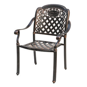 Ensemble <span class=keywords><strong>de</strong></span> chaises <span class=keywords><strong>de</strong></span> <span class=keywords><strong>table</strong></span> <span class=keywords><strong>ronde</strong></span> en aluminium moulé pour barbecue en cuivre rouge pour les repas en plein air pouvant accueillir <span class=keywords><strong>de</strong></span> <span class=keywords><strong>4</strong></span> à 6 <span class=keywords><strong>personnes</strong></span> en métal durable - Product Image 3