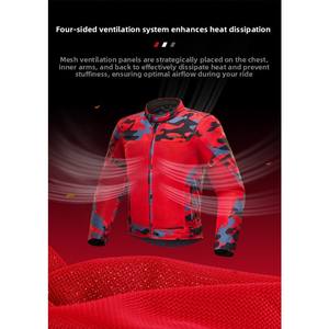 Impermeable verano ciclismo motocicleta carreras trajes de manga larga malla superior sistema de tracción transpirable poliéster Tops para todoterreno - Product Image 5