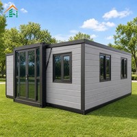 Maison conteneur extensible de style moderne du milieu du siècle |   Villa modulaire préfabriquée de luxe avec terrasse |   Écologique, montage rapide 20FT/40FT