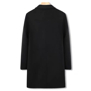 Latest Design <strong>Mens</strong> Woolen <strong>Pea</strong> <strong>Coat</strong> Slim Fit Single Breasted Winter Cashmere Wool <strong>Coat</strong> <strong>Men</strong> - Product Image 2