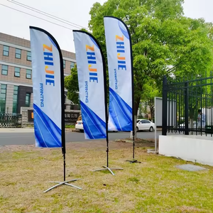 Migliori i tuoi sforzi di Marketing con bandiere da spiaggia eolica esterne personalizzate a doppia faccia - Product Image 3