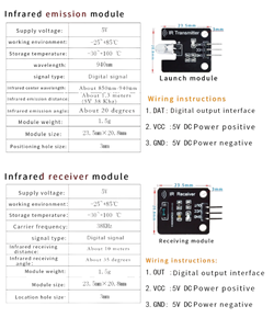 Module capteur émetteur-récepteur infrarouge IR 38KHz, module infrarouge numérique pour <span class=keywords><strong>Arduino</strong></span> - Product Image 6