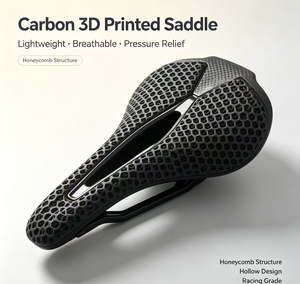 Sillín de Bicicleta de Fibra de Carbono T700 de Alta Calidad, Impreso en 3D, 150g, con Núcleo de Panal Transpirable y Cómodo para Bicicletas de Carretera, <span class=keywords><strong>MTB</strong></span>, Gravel y Ebike - Product Image 2