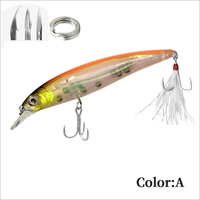Vente en gros 10cm 14g 6 couleurs appâts durs artificiels en plastique ABS leurre méné flottant leurre méné de pêche pour perche bar bar de mer