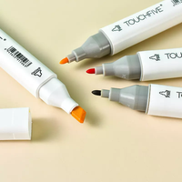 Smooth art max 168 couleurs à base d'encre à base d'alcool permanent, ensemble de stylos marqueurs à double extrémité pour croquis et coloriage, dessin de livres