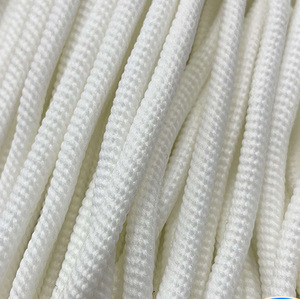 Cordon en polyester tressé noir et blanc de 5 mm pour vêtements, lacets, cordon personnalisé de 5 mm pour poignée de sac - Product Image 1