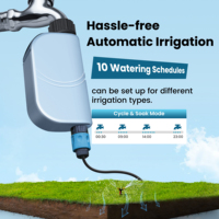 Controlador de Riego Automático GIRIER Tuya WiFi, Temporizador de Agua Inteligente Programable para Jardines y Céspedes