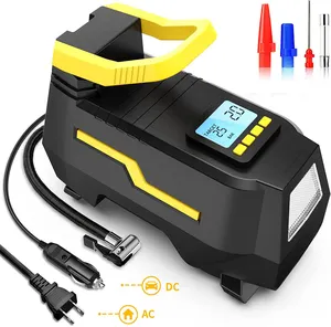 Pompe à air portable sans fil pour pneu de voiture 12V Affichage LED Gonfleur numérique des pneus avec moniteur de pression des pneus