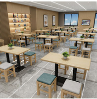 Mobilier de restaurant : Tables et chaises sans dossier robustes pour salles à manger, cafés, snack-bars, restaurants de nouilles, espaces petit-déjeuner, salons de thé et fast-foods.