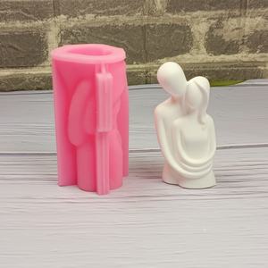 Moldes de fundición de resina hechos a mano para adornos decorativos DIY estilo Ins herramientas de escritorio de silicona moldes de abrazo W0652 - Product Image 5