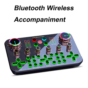 Thẻ âm thanh trực tiếp Giao diện âm thanh Bộ trộn DJ Micro kỹ thuật số Tai nghe trò chơi Màn hình để phát trực tiếp Hát chơi game - Product Image 3