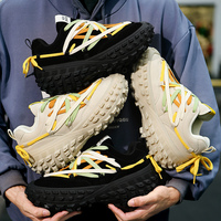Chaussures de course décontractées tendance pour hommes, baskets à semelle épaisse, style papa, avec logo personnalisé, pour couple