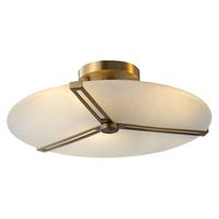 Lampe encastrée en laiton au design nordique moderne postmoderne à LED pour salon, chambre à coucher, café, éclairage de plafond