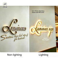 Letrero con Logotipo LED 3D Personalizado para Tiendas y Empresas, Decoración de Pared, Fácil Instalación, Entrega Rápida, Señalización Interior y Exterior