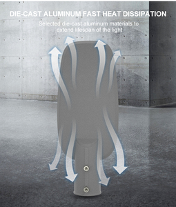 Alto brillo Alto lumen 50W-200WIP65 Impermeable Exterior Jardín Calle LED Farola - Product Image 3