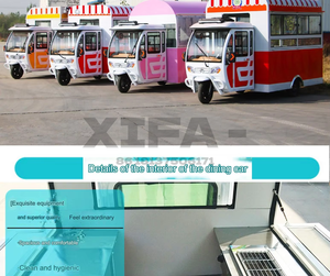 3 Wheel Electric Food Cart Mobile Food Truck with Awning and Sink Ice Cream Food Truck for Park <strong>Beach</strong> Snack Truck Business - Product Image 4