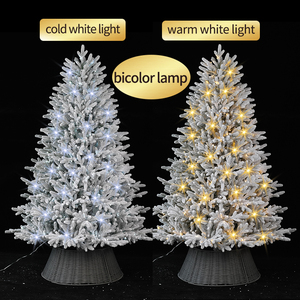Encryption Pure PE Snow-Flocked Fireproof Odorless Artificial Christmas <b>Tree</b> String <b>Lights</b> Warm White Environmental - Product Image 3