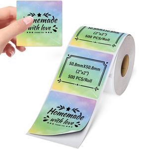 Papier d'étiquettes rondes Phomemo à dégradé de couleurs 50,8x50,8 mm, autocollant thermosensible auto-adhésif pour sceller les cadeaux - Product Image 3
