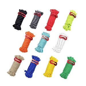 Cordon de fixation réfléchissant 4 mm, réglable et pratique, avec tendeur pour tentes de camping et abris extérieurs contre le vent. - Product Image 2