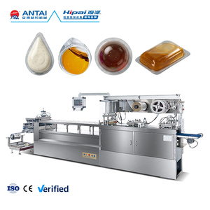 Machine d'emballage sous blister automatique en PVC et aluminium ANTAI avec commande PLC pour l'industrie alimentaire, le miel, les vinaigrettes et les sirops liquides - Product Image 1