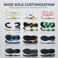 Chaussures de course respirantes en maille avec logo personnalisé, amorti dégradé, grande taille, légères, baskets de sport pour hommes, pour les grossistes