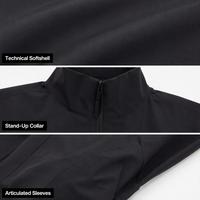 Chaqueta Softshell de Cuello Alto para Hombre, Elástica en Cuatro Direcciones, Impermeable, Cortavientos, Transpirable, Ligera, Informal para Exteriores